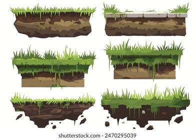 2d Juego Elementos, Fondo, Plataformas, Tileset, 