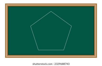 2d geometric shape of pentagon. Polygon pentagon shape in mathematics. Mathematics resources for teachers and students.