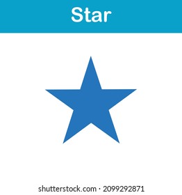 2d geometric shape of star