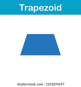 2d geometric shape of trapezoid