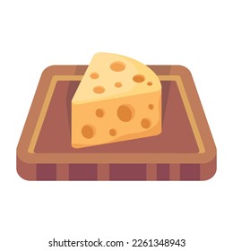 Un icono 2d de una tabla de quesos