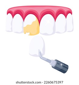 Ein 2D-Icon-Design für Furniere