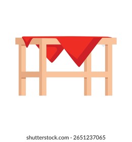 Un icono 2d de mesa de comedor y sillas