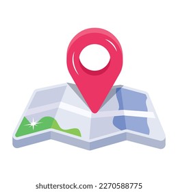 Here’s a 2d icon of a location map 