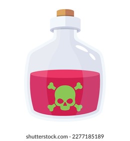 2d icon of a poison bottle 