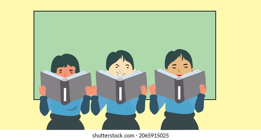 2d illustration abstract education concept