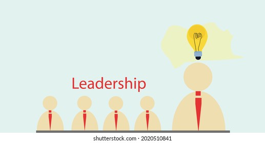 2d illustration business leadership concept