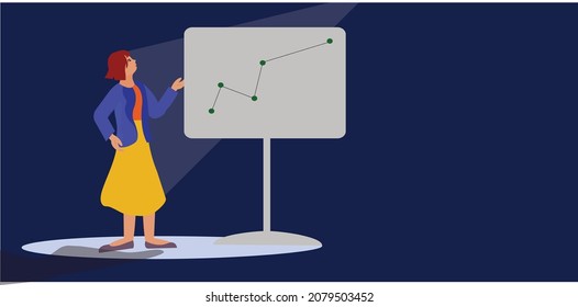 2D illustration business plan concept