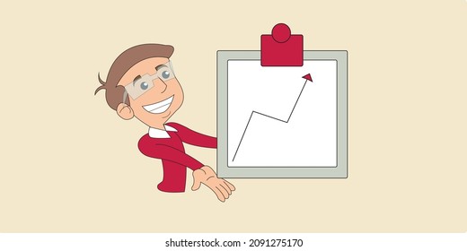 2D illustration business plan concept