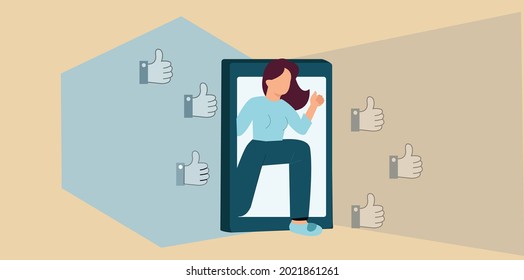 2d illustration business target concept