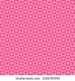 2D illustration of Colorful heart pattern abstract background