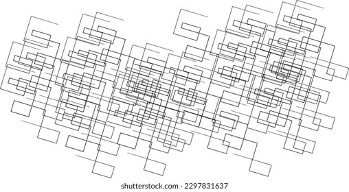 2d illustration Contour Topographic Line Pattern