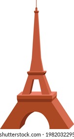 2D illustration of Eifel tower