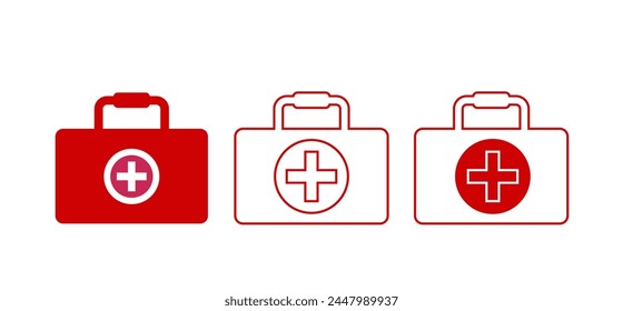 2d illustration First aid kit