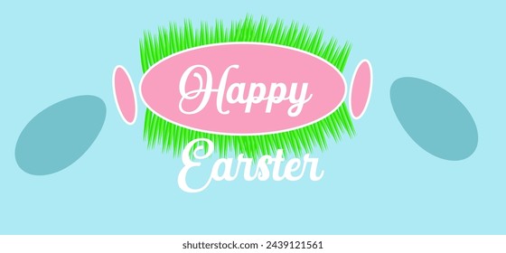 2d illustration happy Easter background
