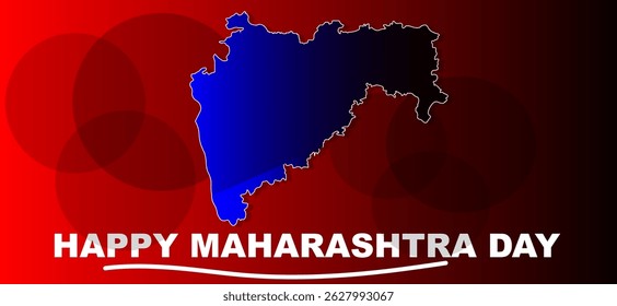 2d illustration happy Maharashtra day
