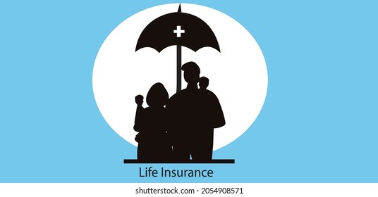 2d illustration Insurance services home life auto
