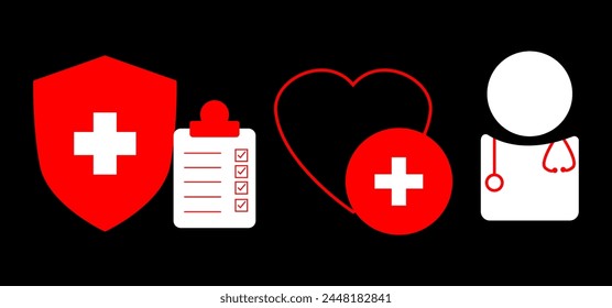 2D illustration medical structure background