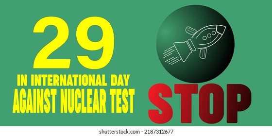 2d illustration stop against nuclear test