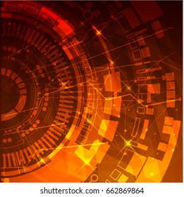 2d illustration technology background. Can be used for advertizing of different production