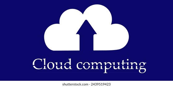 2d illustration technology Cloud computing 