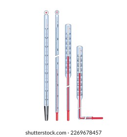 Electronic digital thermometer Royalty Free Vector Image