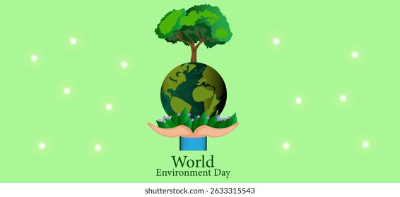 2d illustration World Environment Day
    