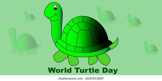 2d illustration world turtle day