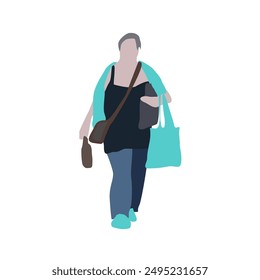 2D image for use as an entourage. Vector flat city infographics.