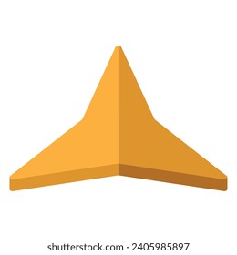 2d isometric star shape icon Vector illustration