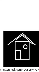 2D lines that make up one side of the house