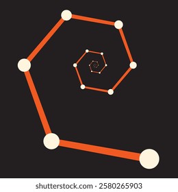 2d Logarithmic Spiral  approximation design template