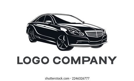 A 2D logo inspired by a car. You can download  EPS file.