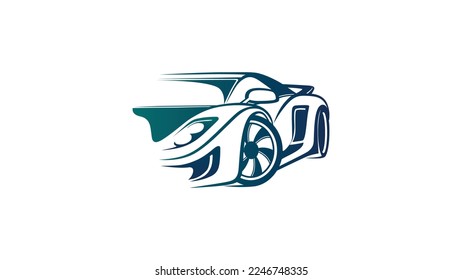 A 2d logo inspired by a car. You can download EPS file.