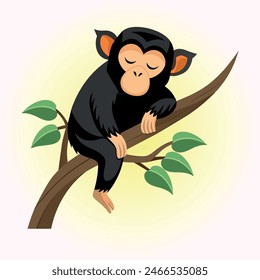 2d Moneky design Vector Illustrator
