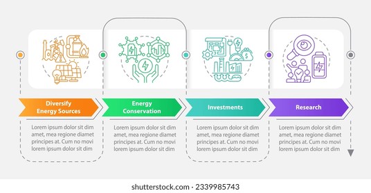 2D multicolor carbon border adjustment vector infographics template, data visualization with 4 steps, process timeline chart.