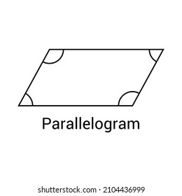 2d Parallelogram Shape Mathematics Stock Vector (Royalty Free ...