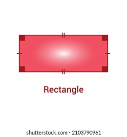 2D rectangle shape in mathematics