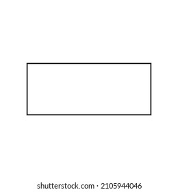 2D rectangle shape in mathematics