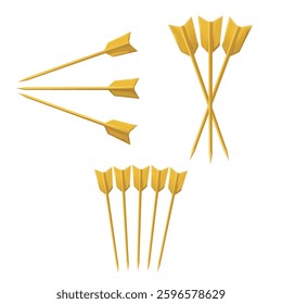 2d render arrow set illustration.