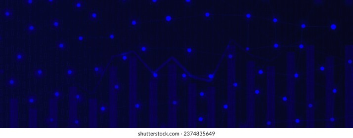 2d rendering Stock market online business concept. business Graph