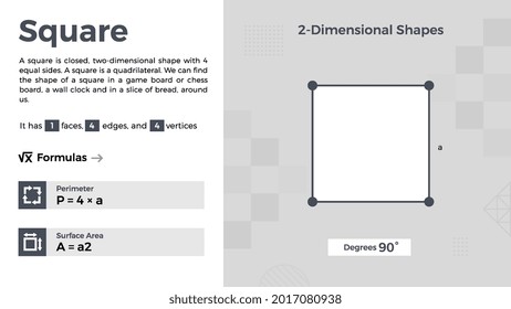 2D representation and properties of Square Vector Design 