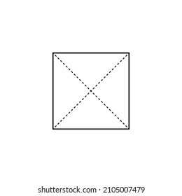 2D square shape in mathematics