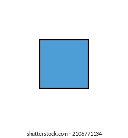 2D square shape in mathematics