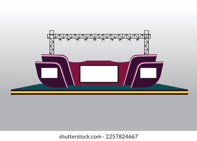 2d Stage Design for All kinds of Events and Use of branding 