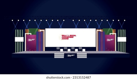 2d Stage Design vector for All kinds of Event Use