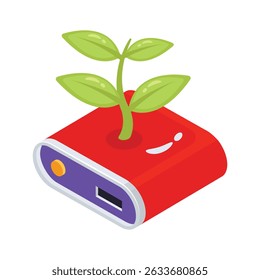 Icono de estilo 2D con dispositivo Eco para la innovación