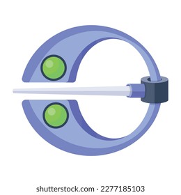 A 2d style icon of a viking brooch pin 