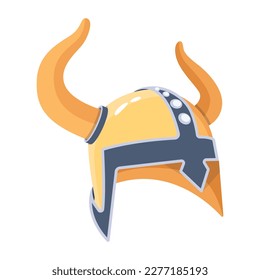 2d style icon of a viking headpiece 