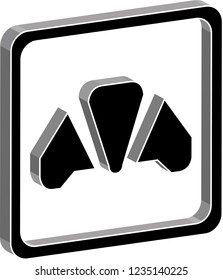 2D Vector Bakery Map Icon For Any Kind of Digital and Printing Work